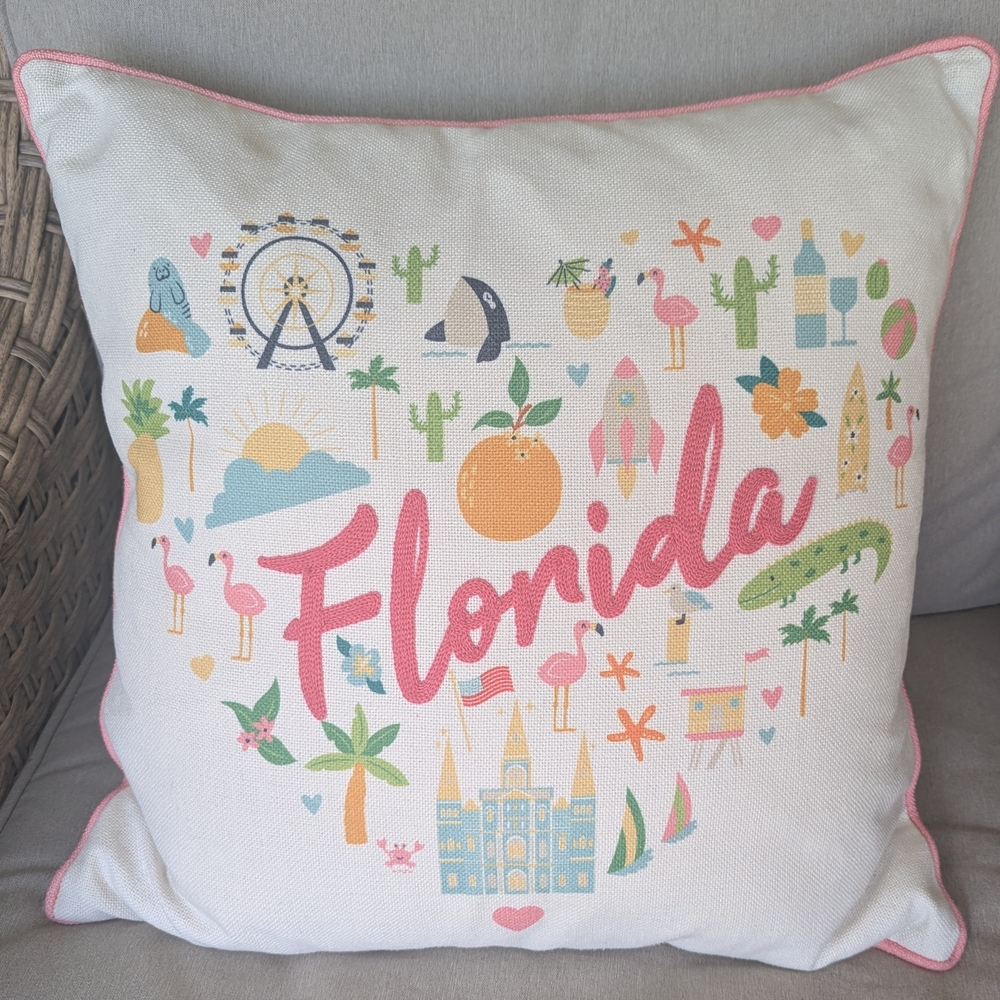 Florida Decorative Pillow